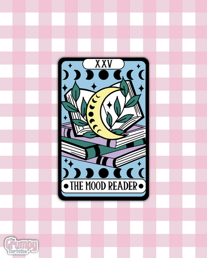 Waterproof Sticker | The Mood Reader Tarot Card Die Cut Sticker | Bookish Sticker | Reading Sticker | Tarot Card Sticker