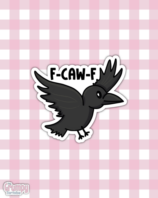 Waterproof Sticker | F-CAW-F Blackbird Die Cut Sticker | Funny Sticker | Sweary Sticker