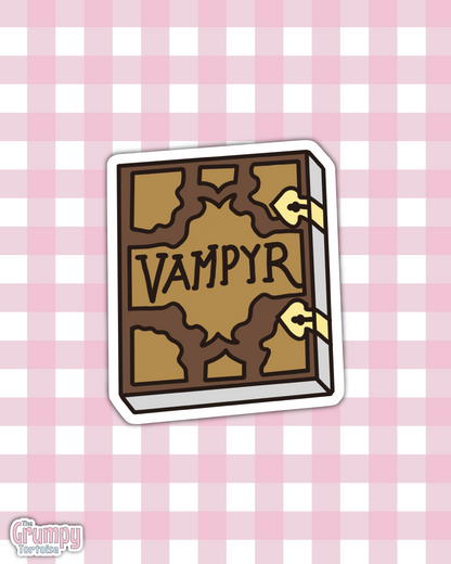 Waterproof Sticker | Buffy Vampyr Book Die Cut Sticker | Fandom Sticker | BTVS Sticker | Fandom TV Inspired Sticker