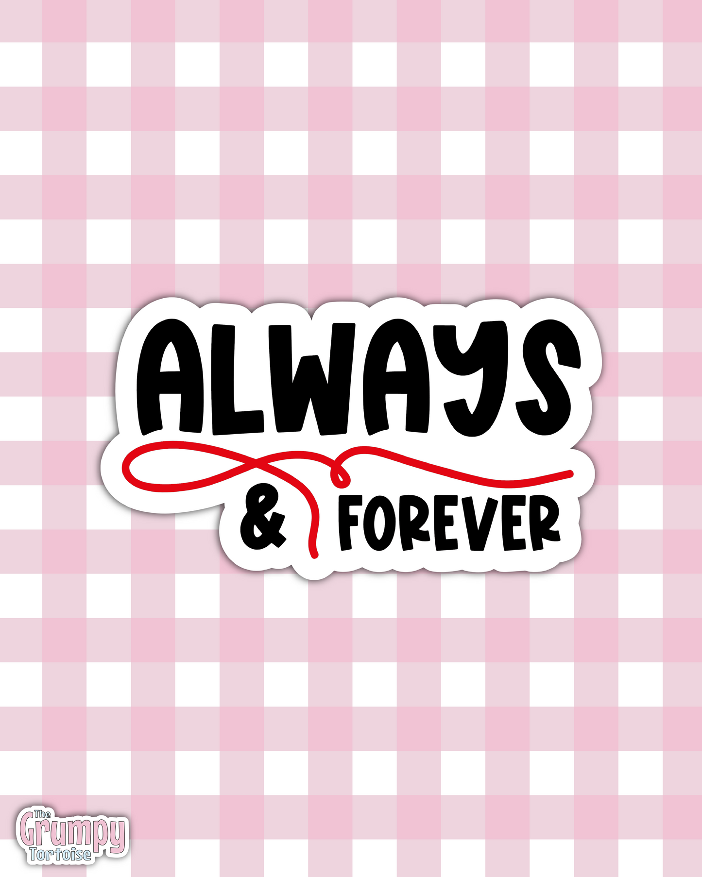 Waterproof Sticker | Always & Forever Die Cut Sticker | Fandom Sticker | Vampire Diaries Sticker | Fandom TV Inspired Sticker