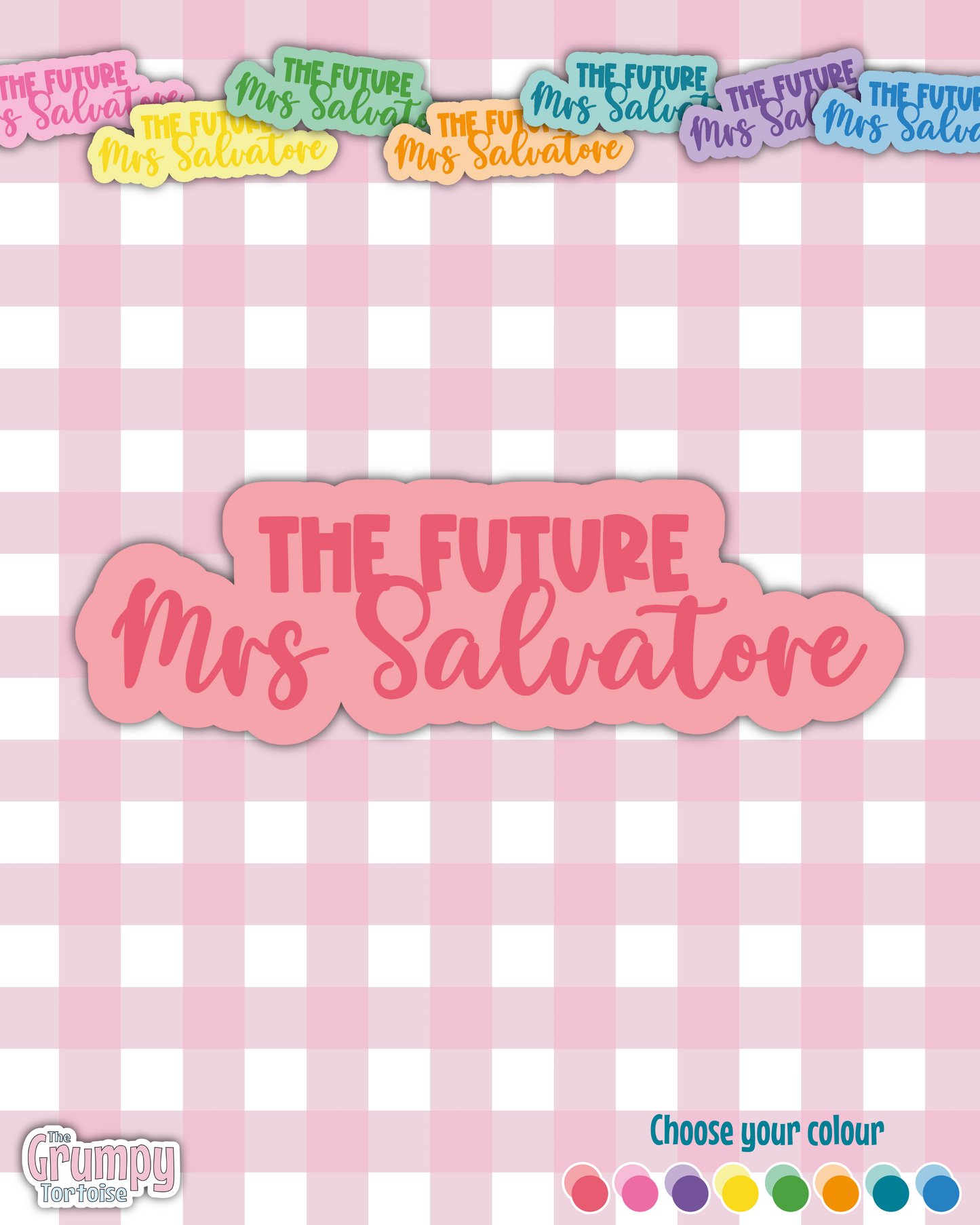 Waterproof Sticker - Future Mrs Salvatore - Fandom Sticker - Funny Sticker