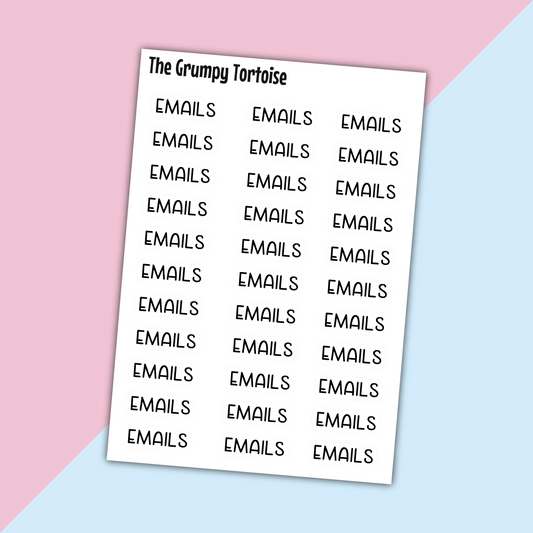 Emails Mini Text Stickers