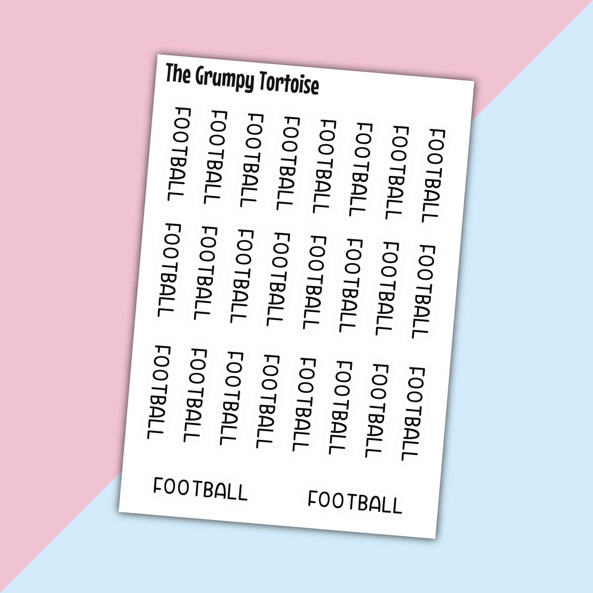 Football Mini Text Stickers