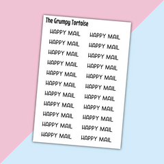 Happy Mail Mini Text Stickers