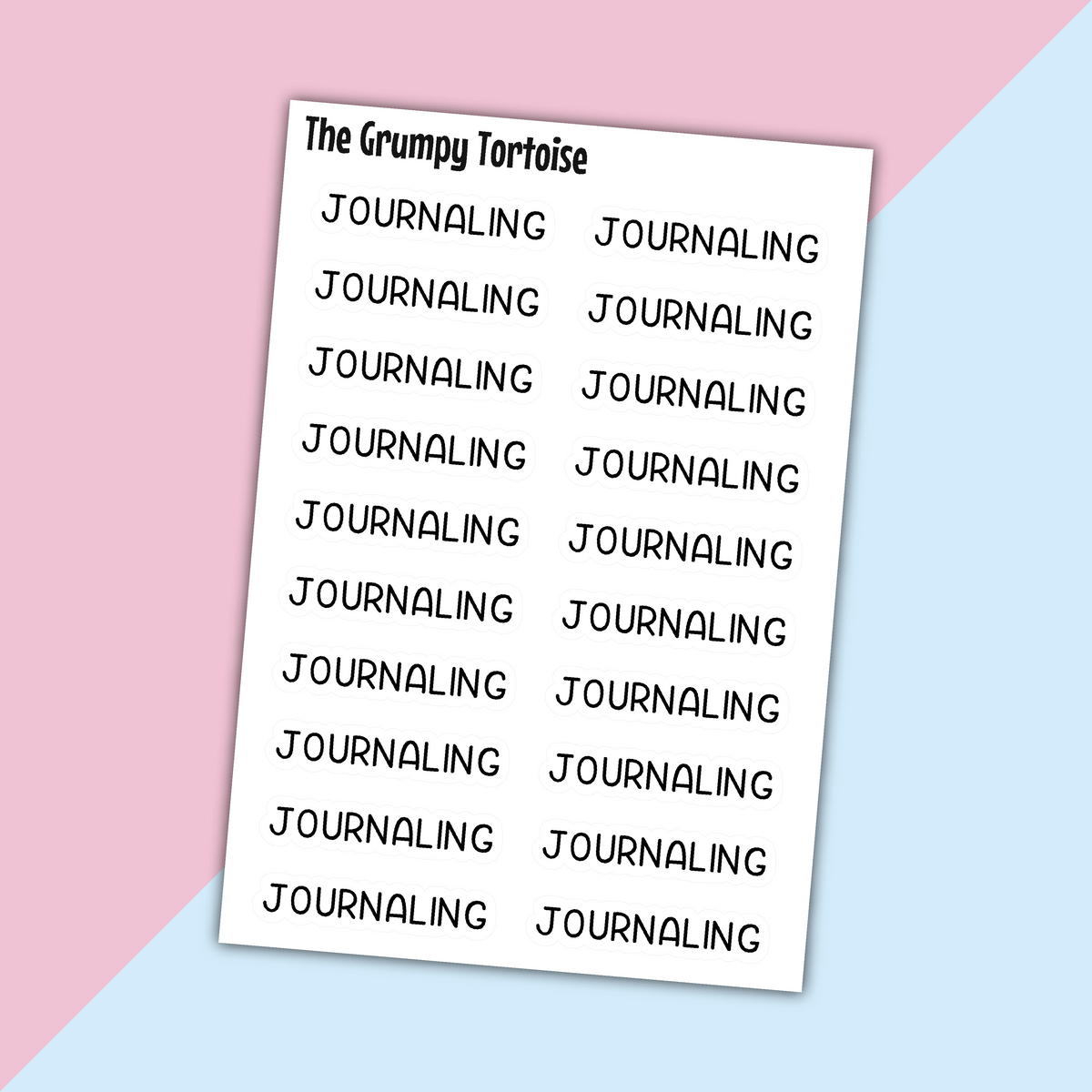 Journaling Mini Text Stickers