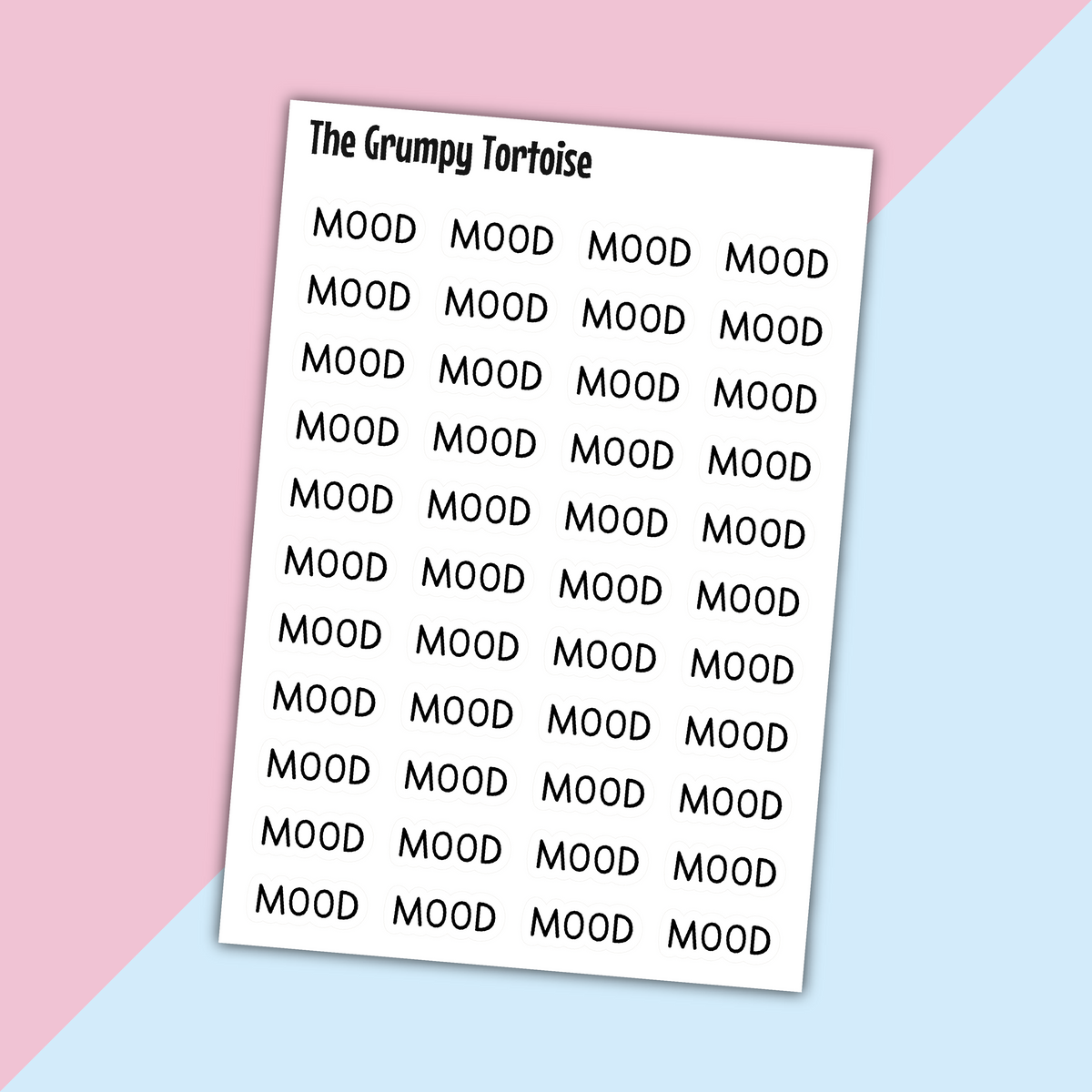 Mood Mini Text Stickers