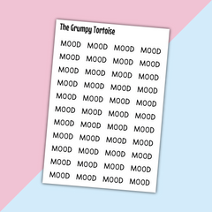 Mood Mini Text Stickers