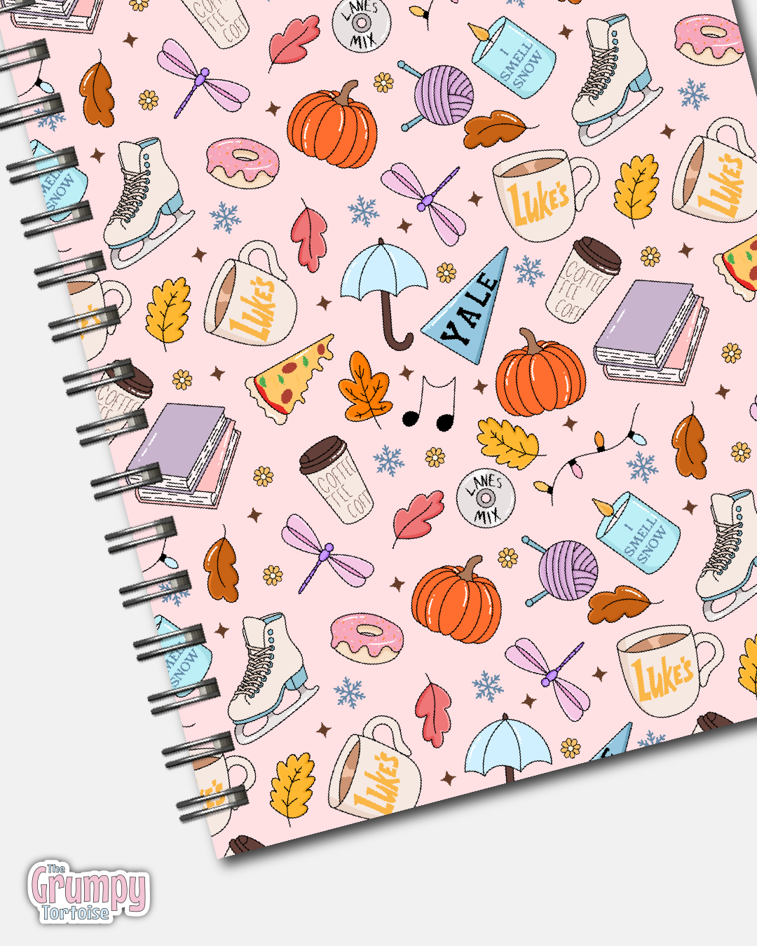 Spiral Notebooks - Autumn Inspired Wire Bound Notebook - Lined Journal - Gift