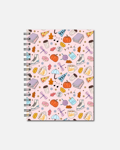 Spiral Notebooks - Autumn Inspired Wire Bound Notebook - Lined Journal - Gift