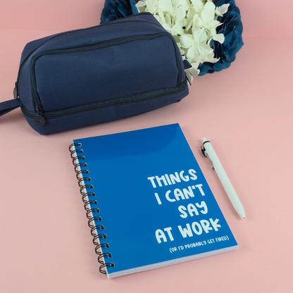 Spiral Notebooks | Things I can't Say At Work Notebook | Lined Journal | Gift |