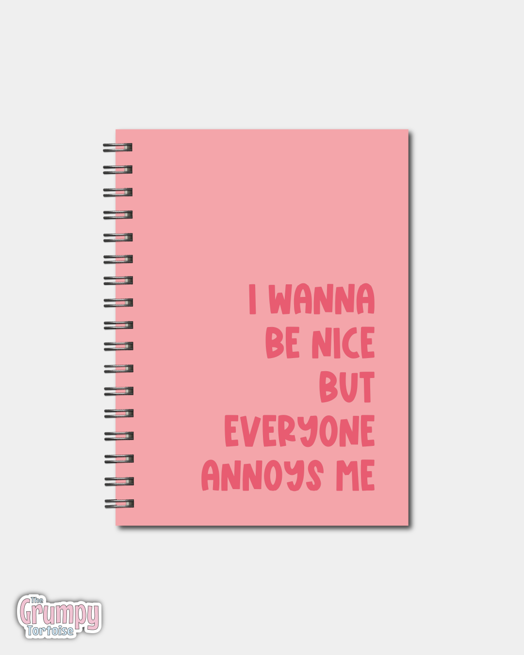 Spiral Notebooks - I Wanna be Nice But Everyone Annoys Me Notebook - Lined Journal - Gift