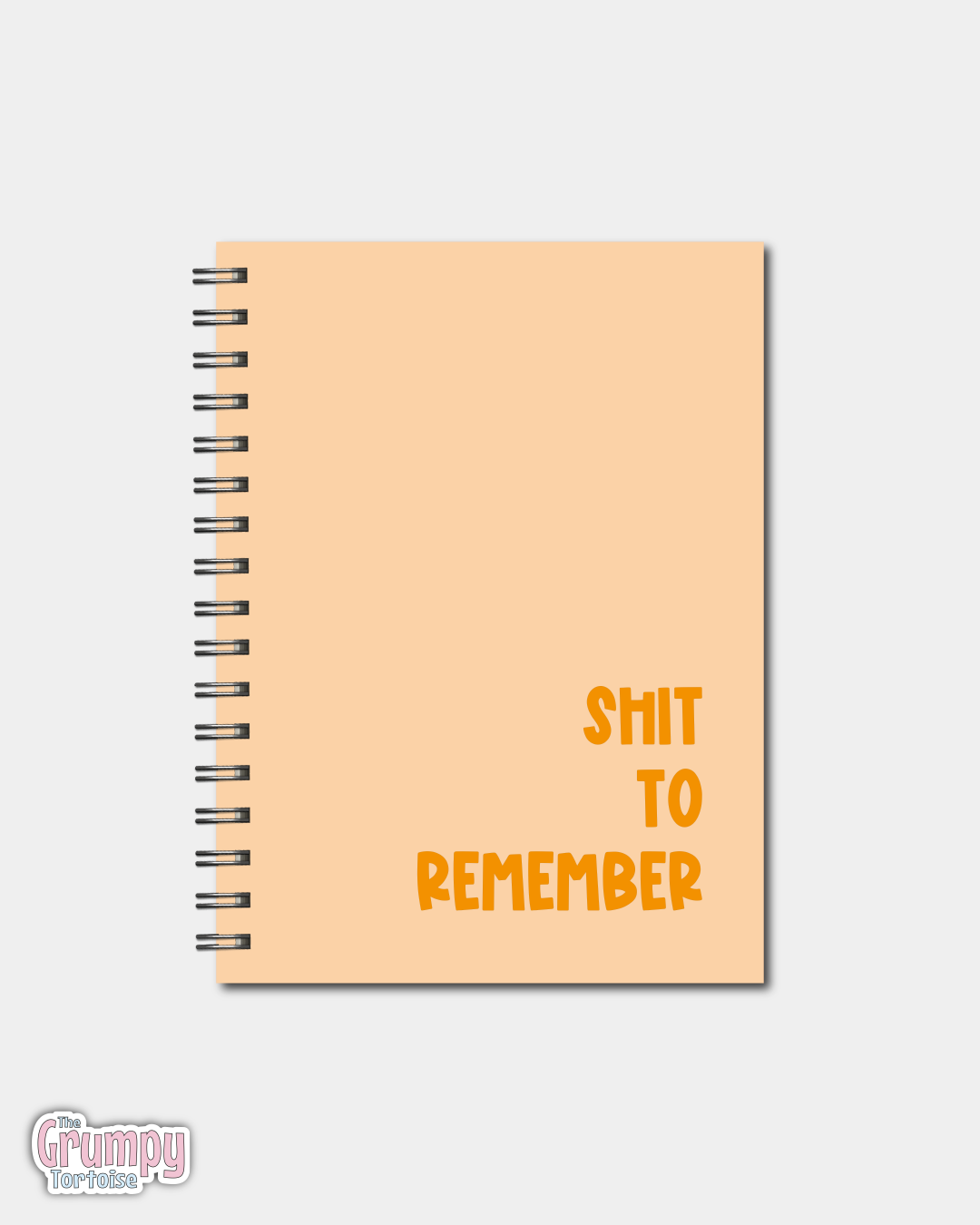 Spiral Notebooks - Shit To Remember Notebook - Lined Journal - Gift