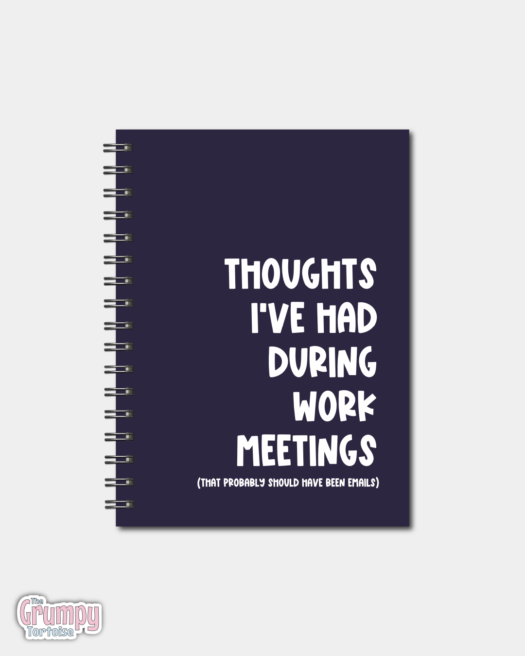 Spiral Notebooks - Thought's I've Had During Work Meetings Notebook - Lined Journal - Gift