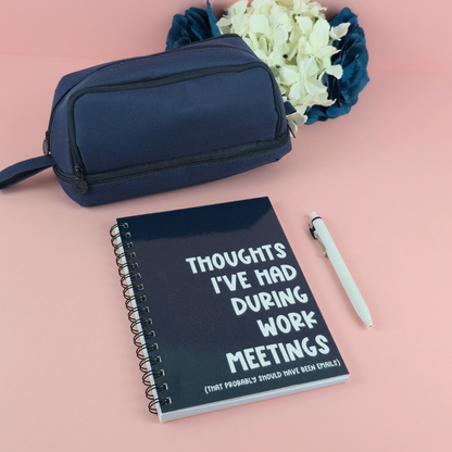 Spiral Notebooks | Thought's I've Had During Work Meetings Notebook | Lined Journal | Gift |