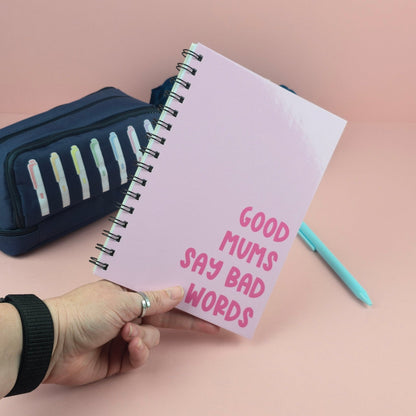 Spiral Notebooks - Good Mums Say Bad Words Notebook - Lined Journal - Gift