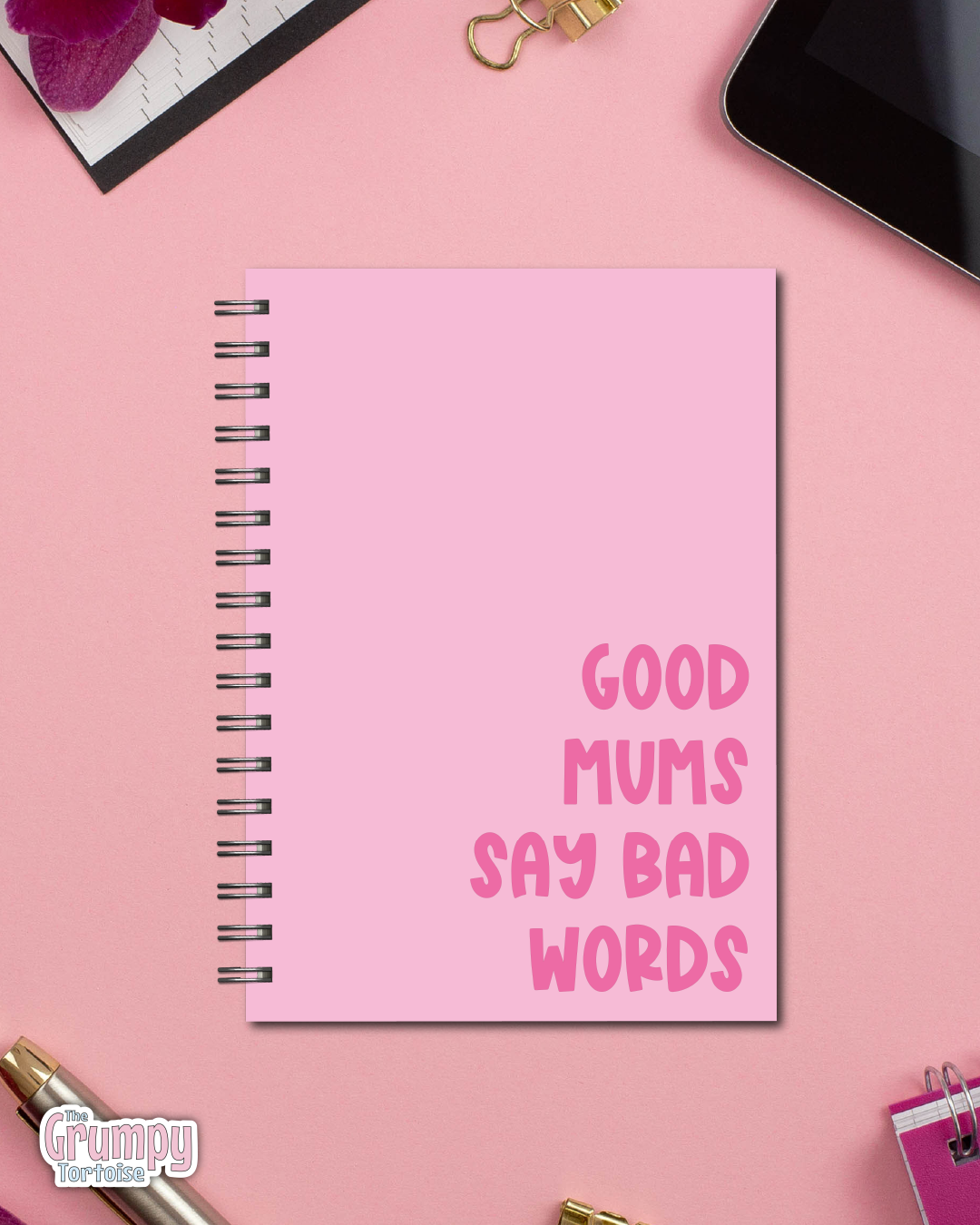 Spiral Notebooks - Good Mums Say Bad Words Notebook - Lined Journal - Gift