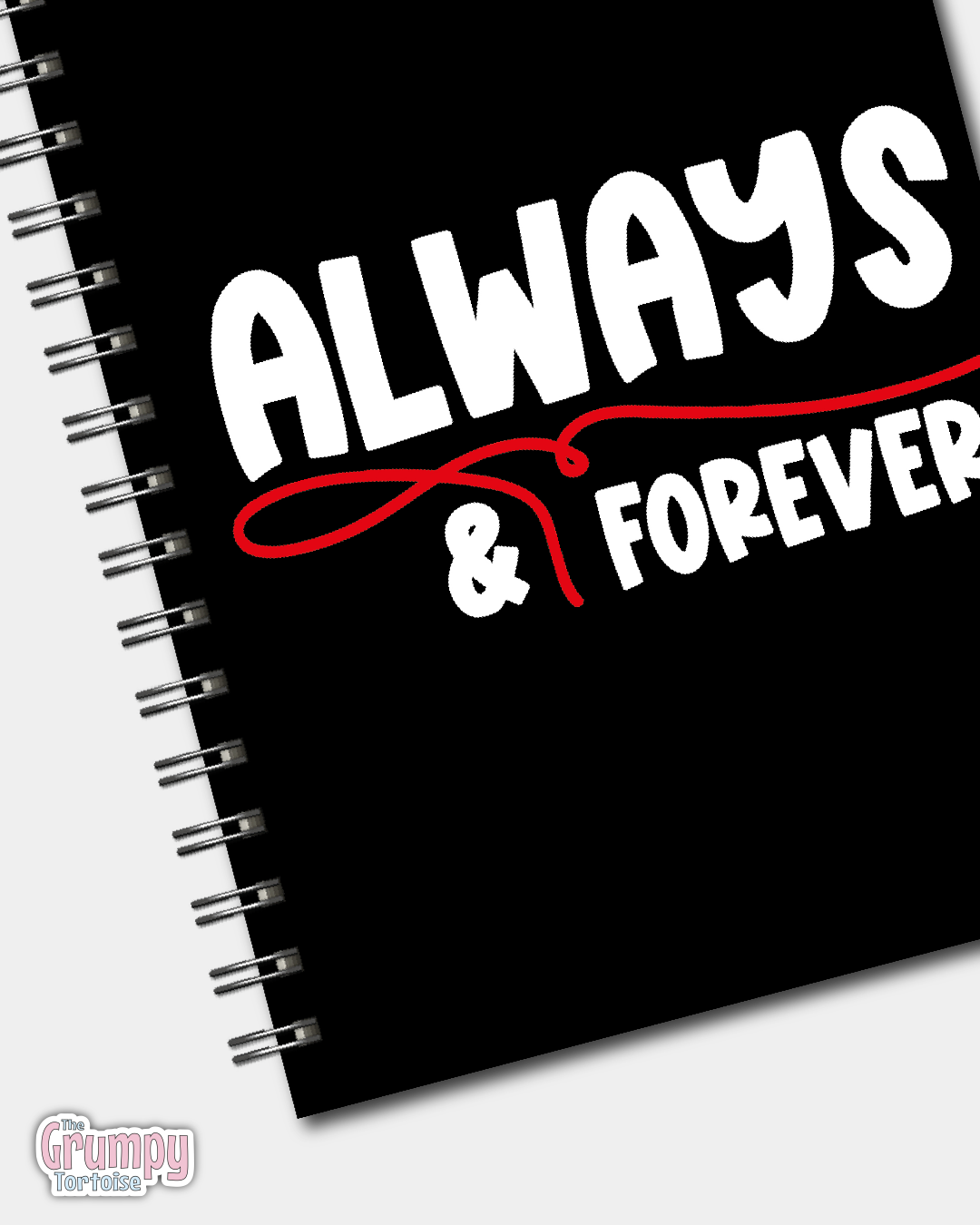 Spiral Notebooks - Always & Forever Notebook - Lined Journal - Gift - TVD