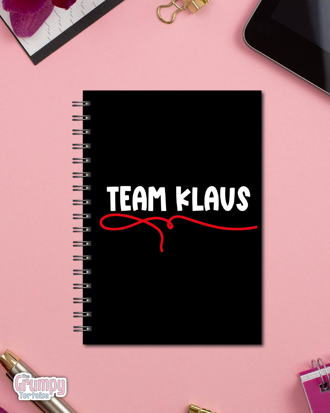 Spiral Notebooks - Team Klaus Notebook - Lined Journal - Gift - TVD