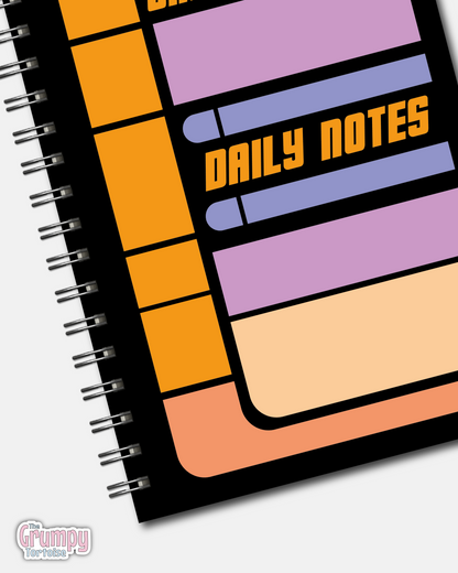 Spiral Notebooks - Captains Log Notebook - Lined Journal - Gift - Star Trek TNG