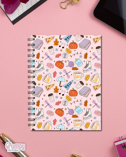 Spiral Notebooks - Autumn Inspired Wire Bound Notebook - Lined Journal - Gift