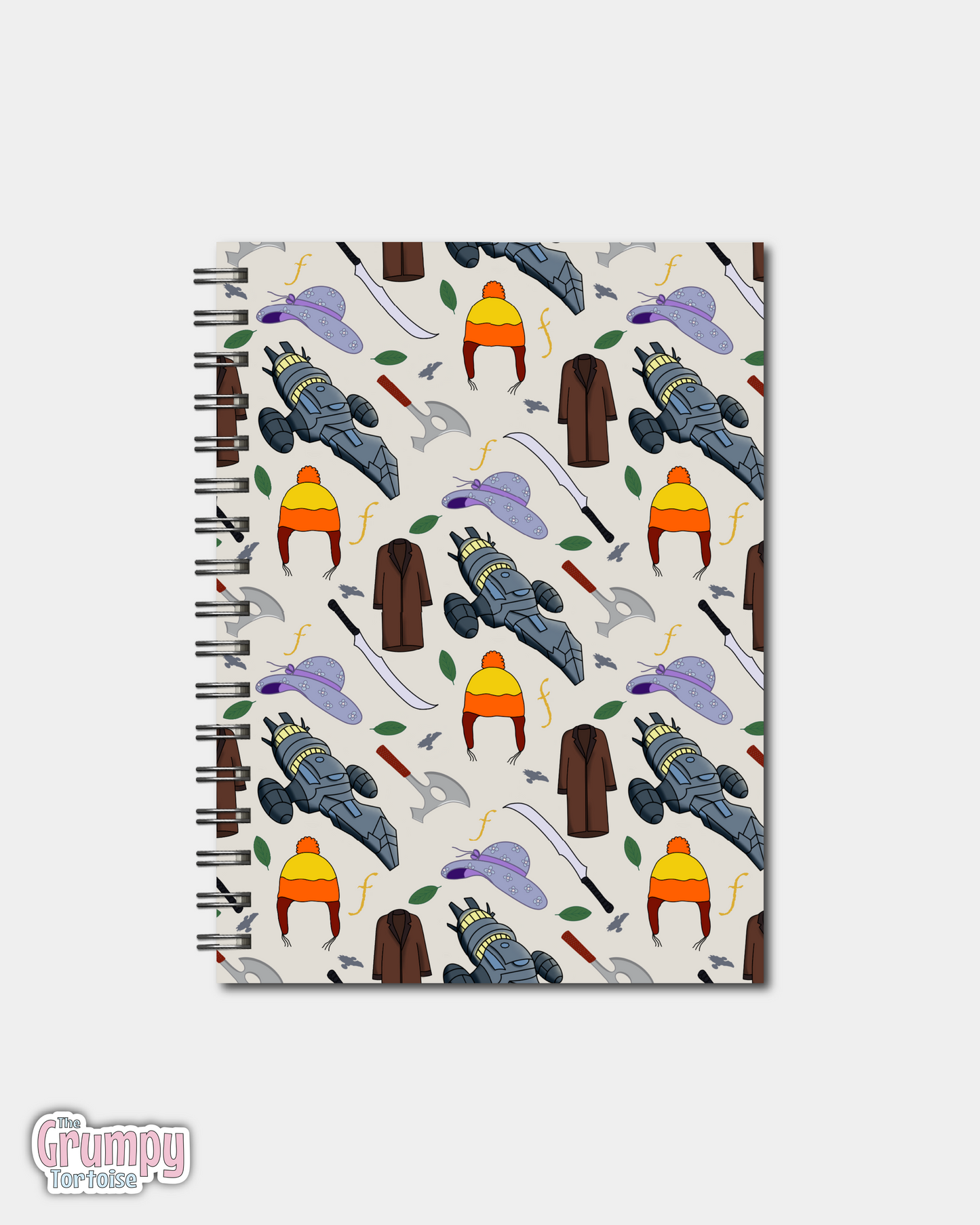 Spiral Notebooks - Firefly Patterned Notebook - Lined Journal - Gift