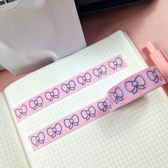 Pink and Blue Bow Washi Tape - DISCONTINUED