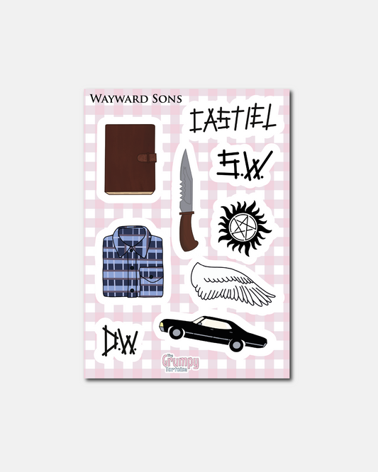 Supernatural Sticker Sheet - Perfect for Media Journals - Journaling