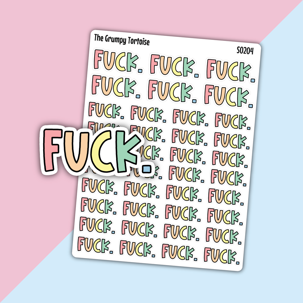 Fuck Sweary Stickers