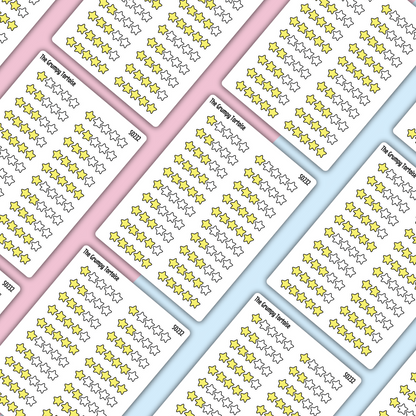 Coloured Star Rating Stickers