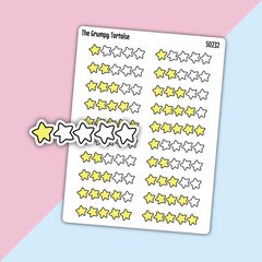 Coloured Star Rating Stickers