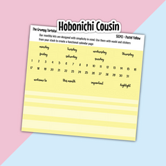 Hobonichi Cousin Monthly Kit - Yellow