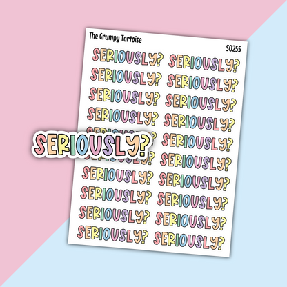 Seriously Sarcasm Stickers