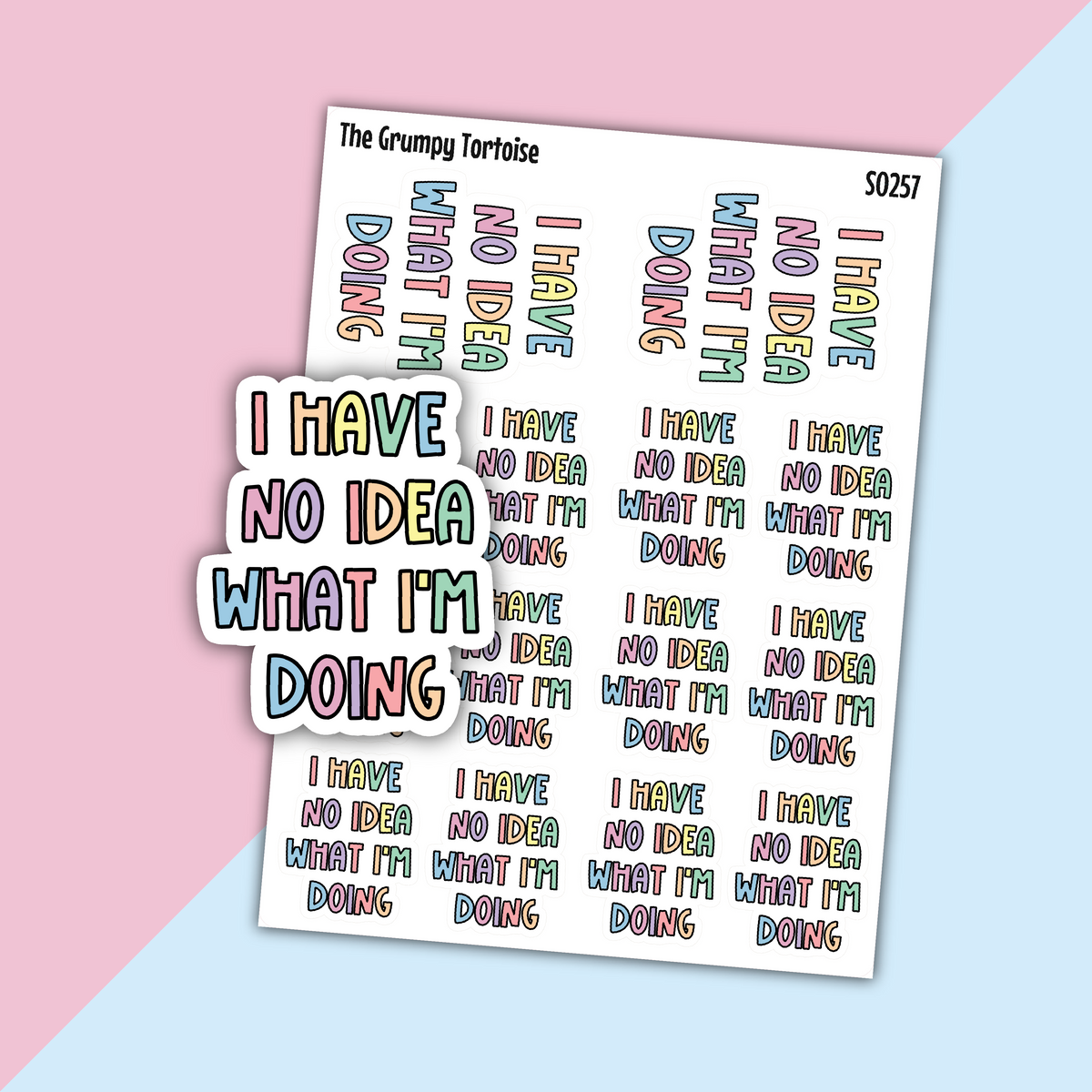 I have no idea what I'm doing Sarcasm Stickers