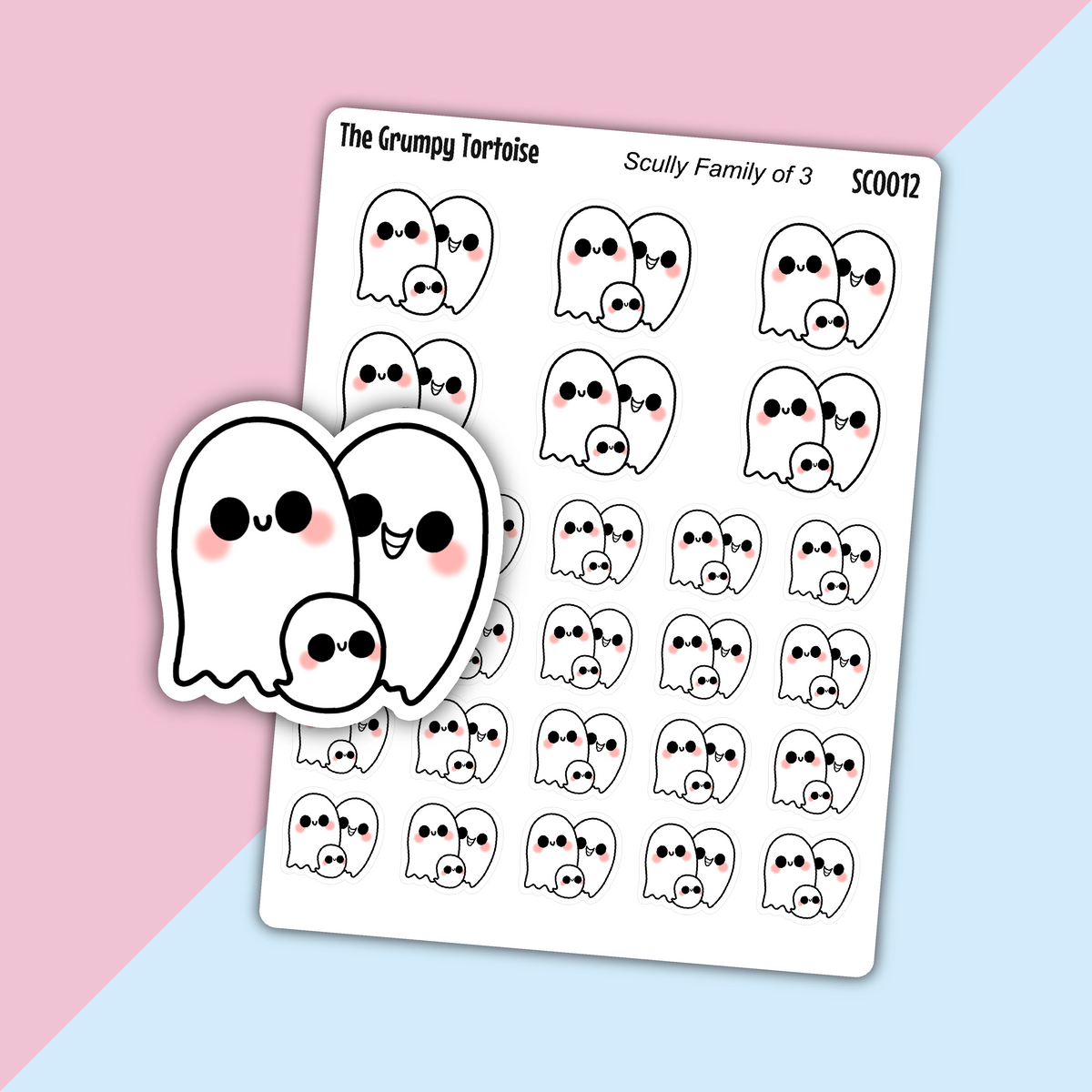 Scully Family Day with One Child - Parenting Stickers