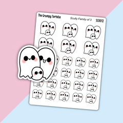 Scully Family Day with One Child - Parenting Stickers