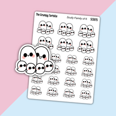 Scully Family Day with Four Children - Parenting Stickers