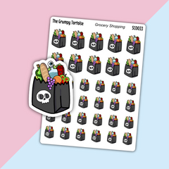 Scully Food Shopping Bag - Everyday Stickers