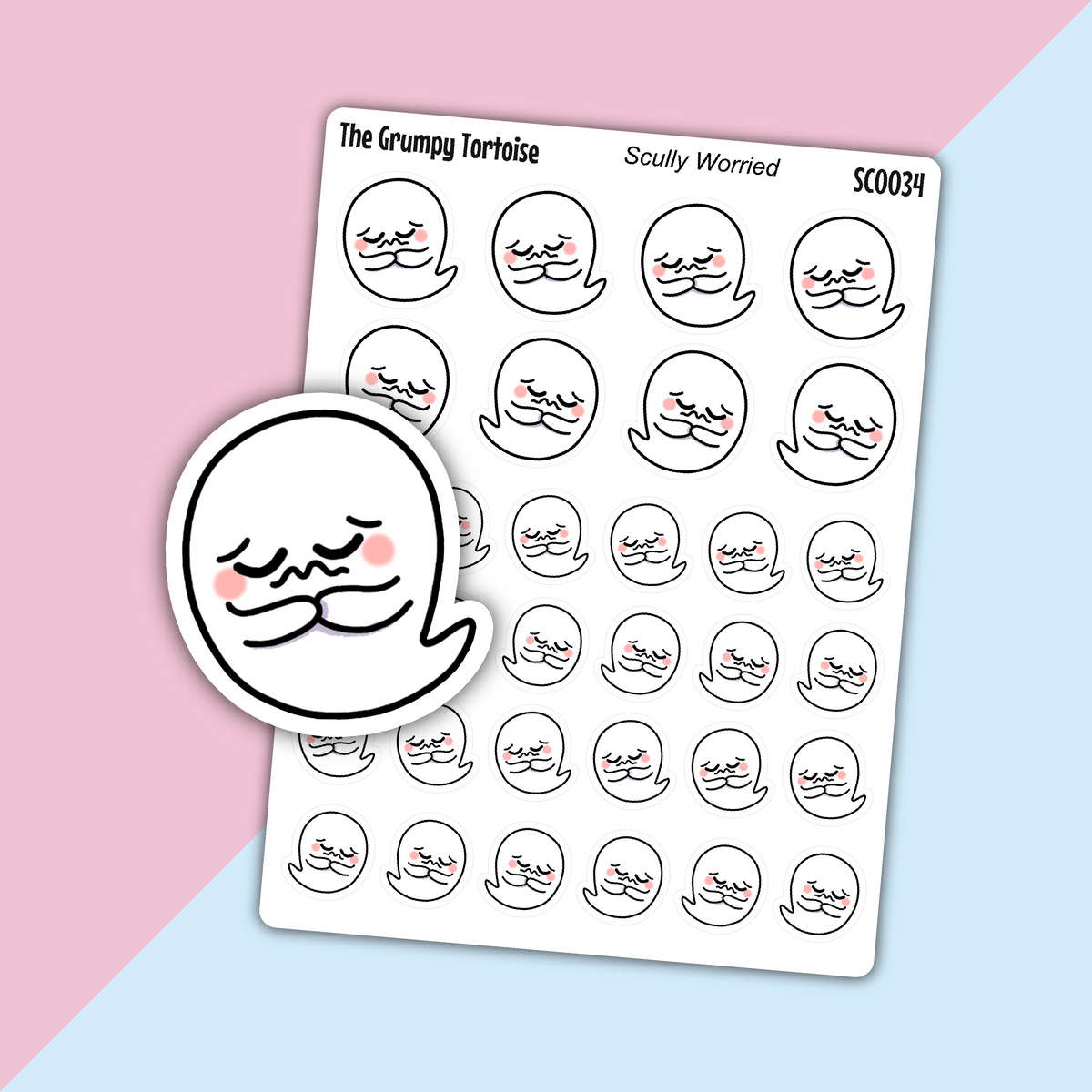 Scully Worried - Emotion Stickers