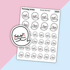 Scully Worried - Emotion Stickers