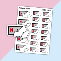 Scully Watching Netflix - Hobby Stickers