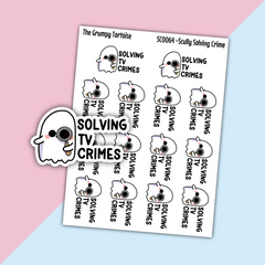 Scully Solving TV Crimes - Hobby Stickers