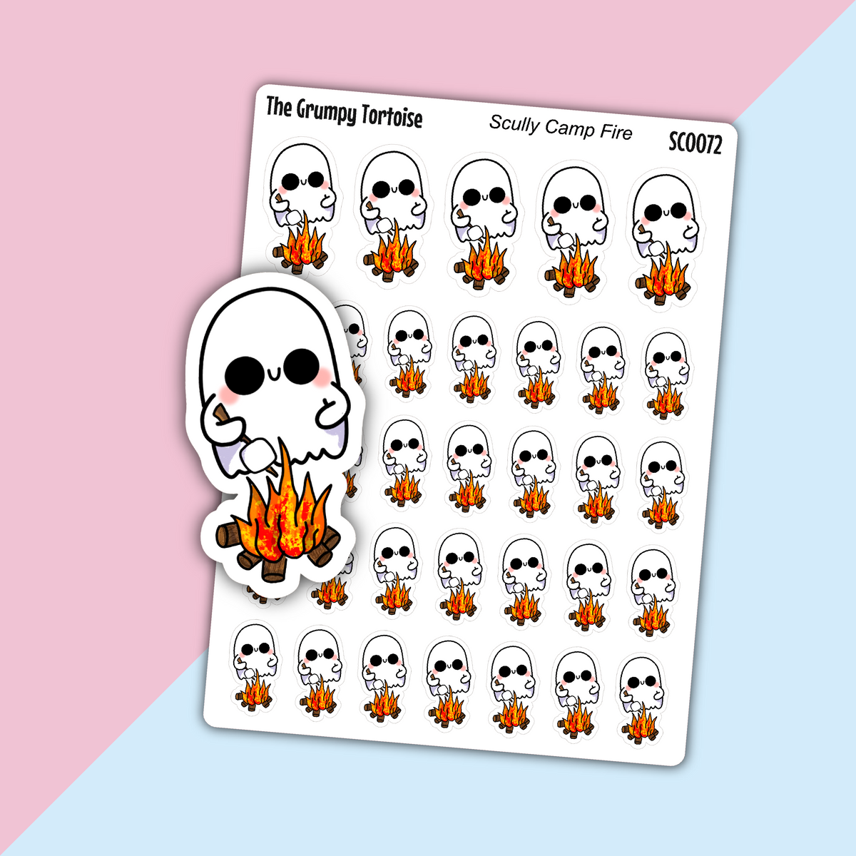 Scully Camp Fire - Everyday Stickers