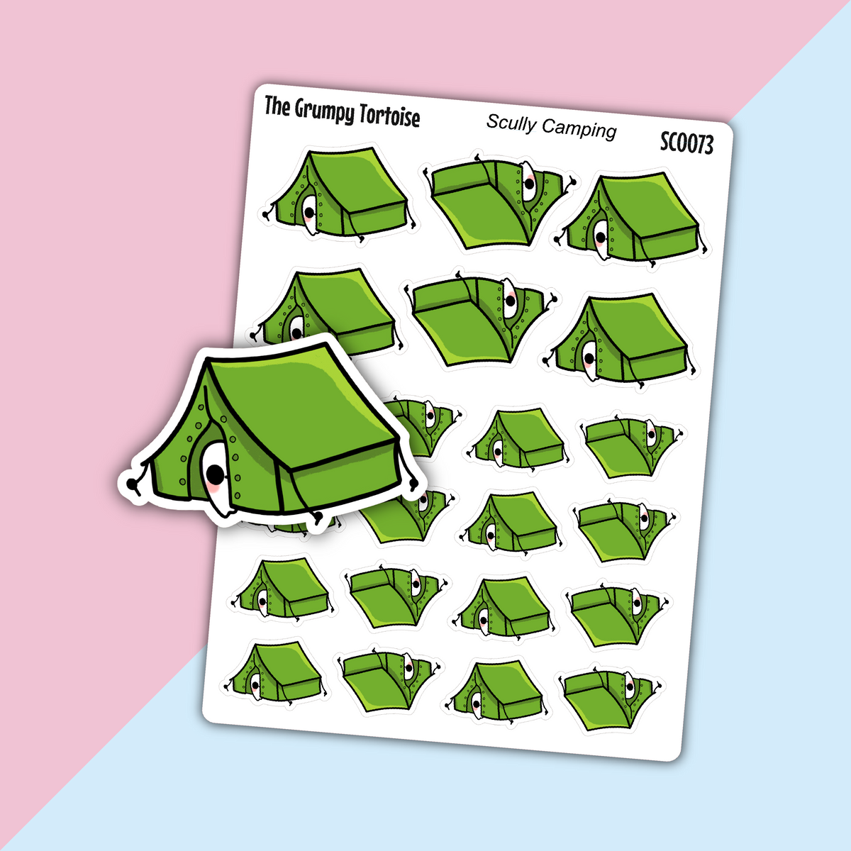 Scully Camping - Everyday Stickers