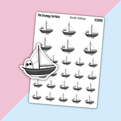 Scully Sailing Boat - Everyday Stickers