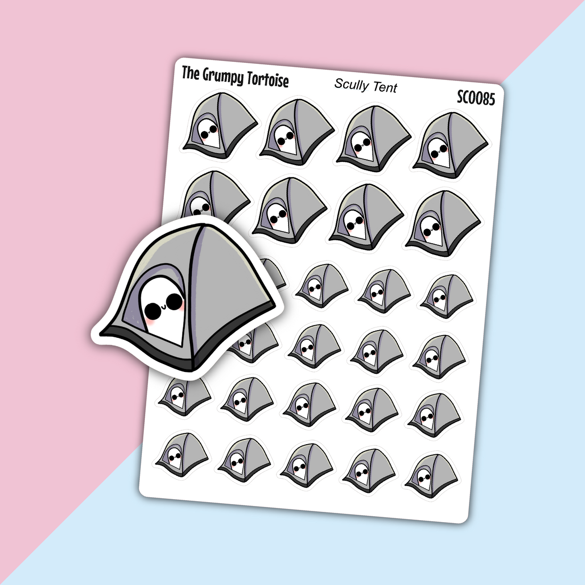 Scully Camping - Everyday Stickers