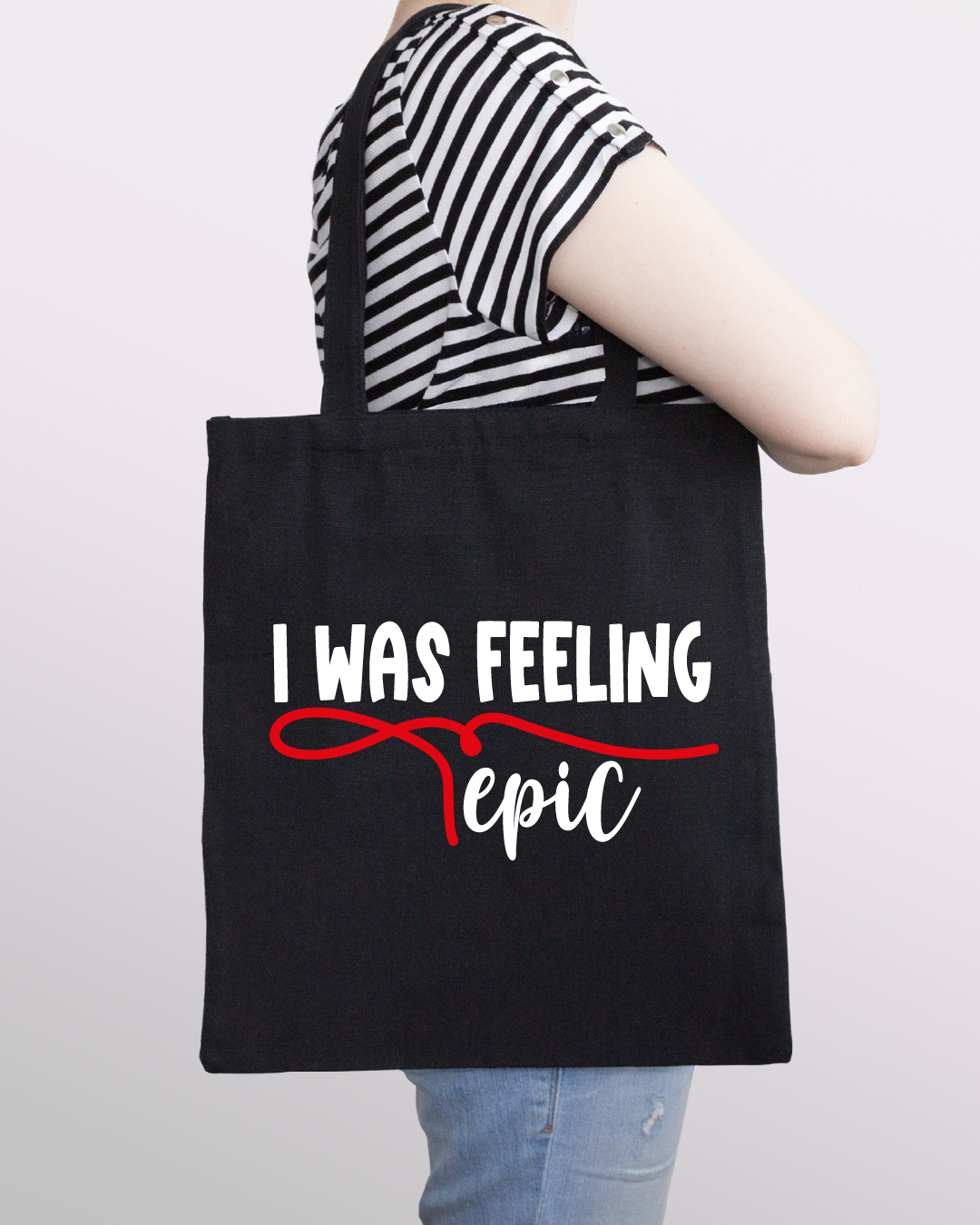 I was feeling Epic Tote Bag - Vampire Diaries Inspired Fandom Tote - Subtle Geek Gift for TV Fans