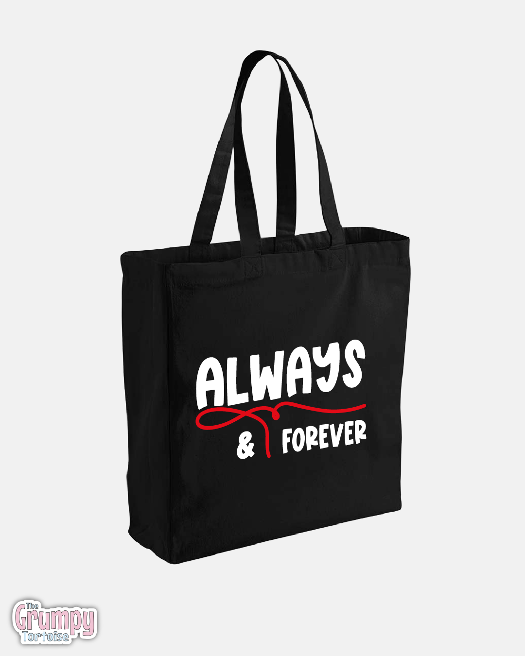 Always & Forever Tote Bag - Vampire Diaries Inspired Fandom Tote - Subtle Geek Gift for TV Fans
