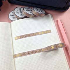 Taupe Bow Skinny Washi Tape