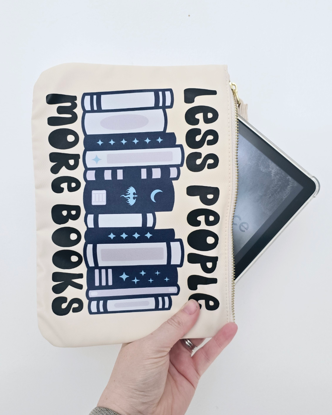 Less People More Books Kindle Case