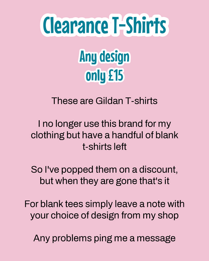 Clearance T=Shirts - Blanks